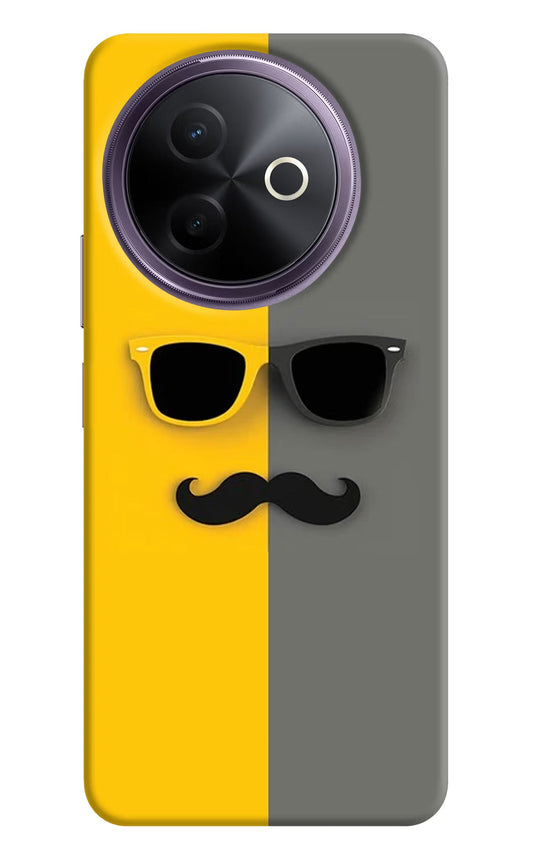 Sunglasses with Mustache Vivo Y39 5G Back Cover