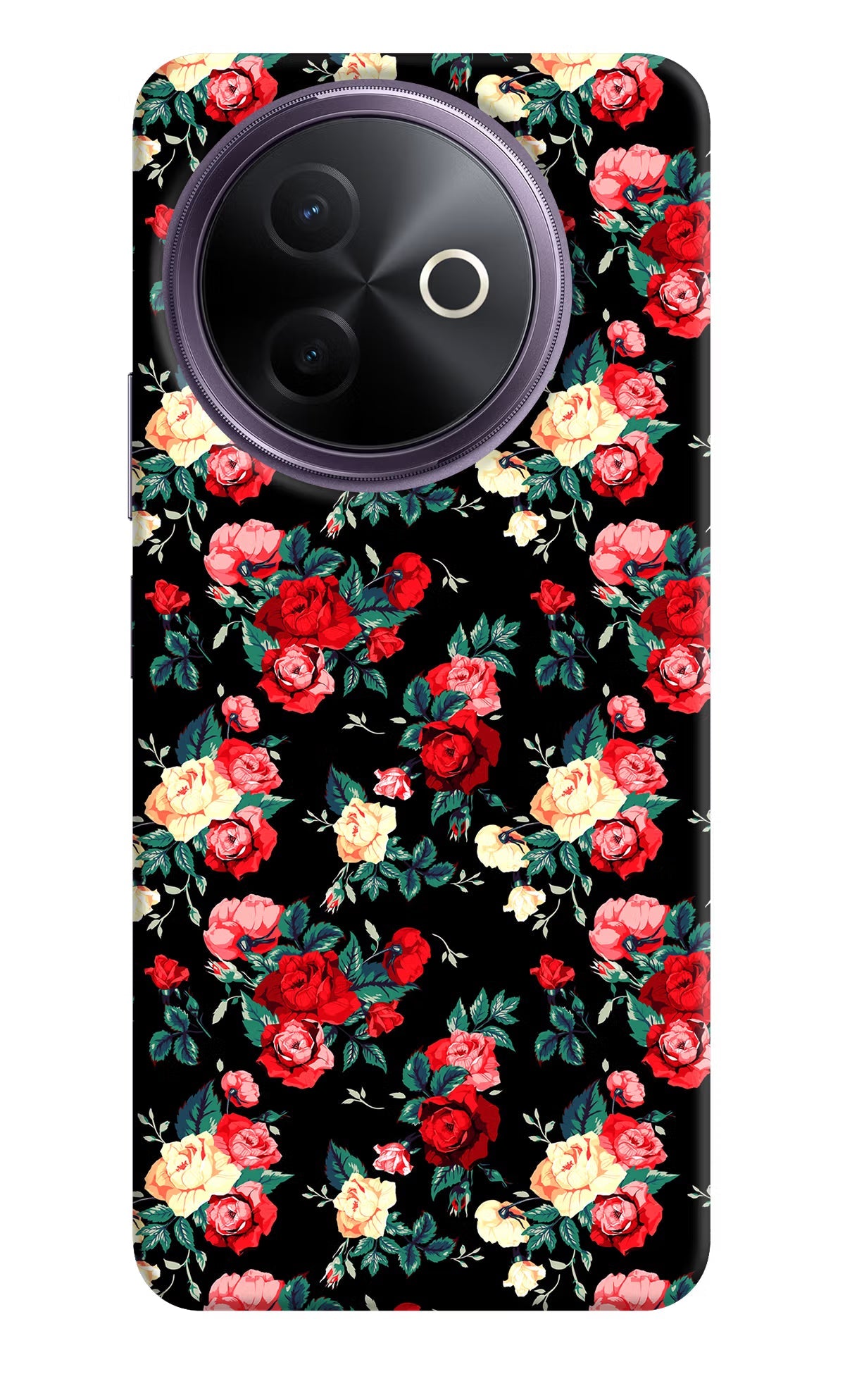 Rose Pattern Vivo Y39 5G Back Cover