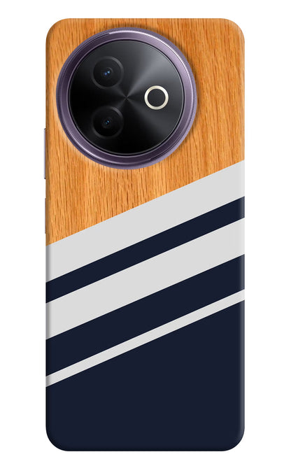 Blue and white wooden Vivo Y39 5G Back Cover