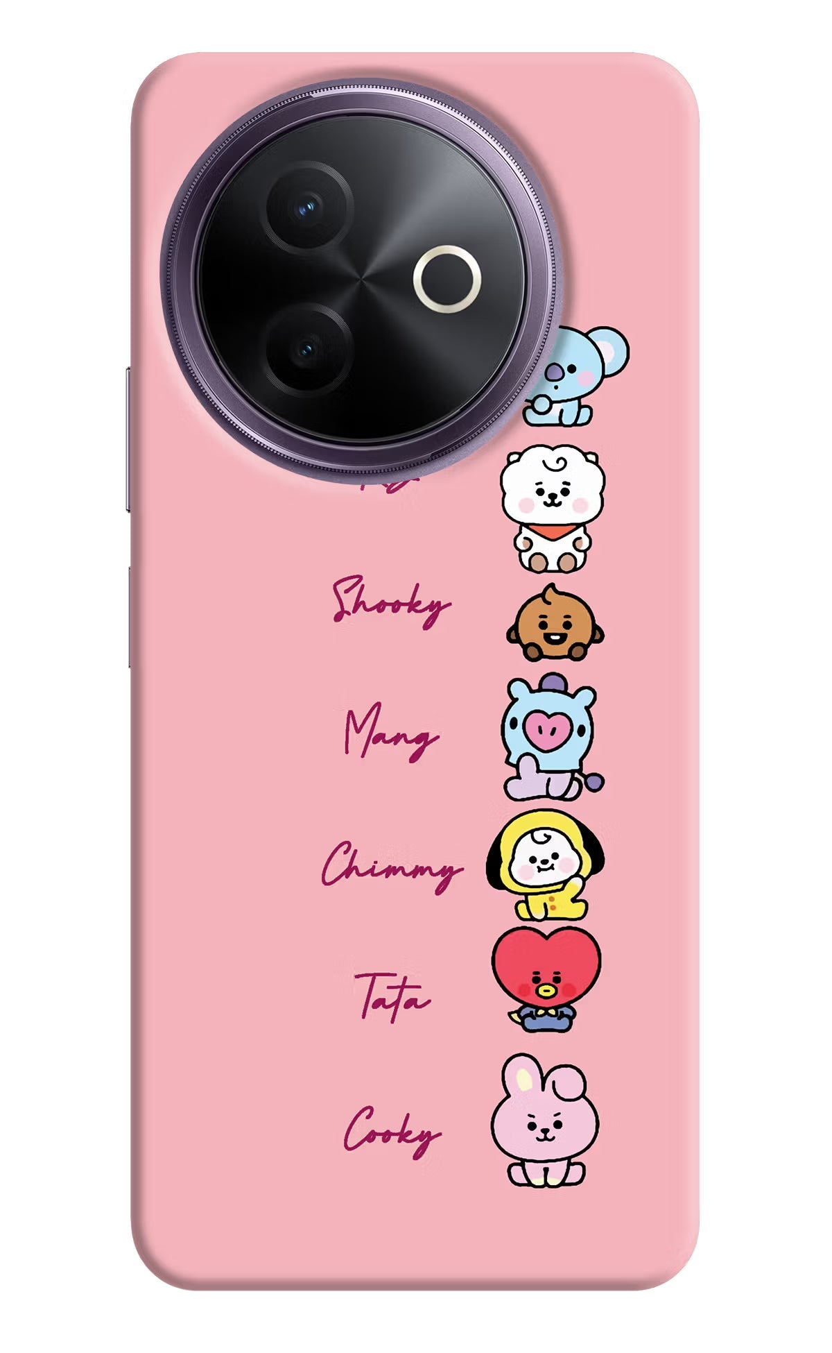 BTS names Vivo Y39 5G Back Cover