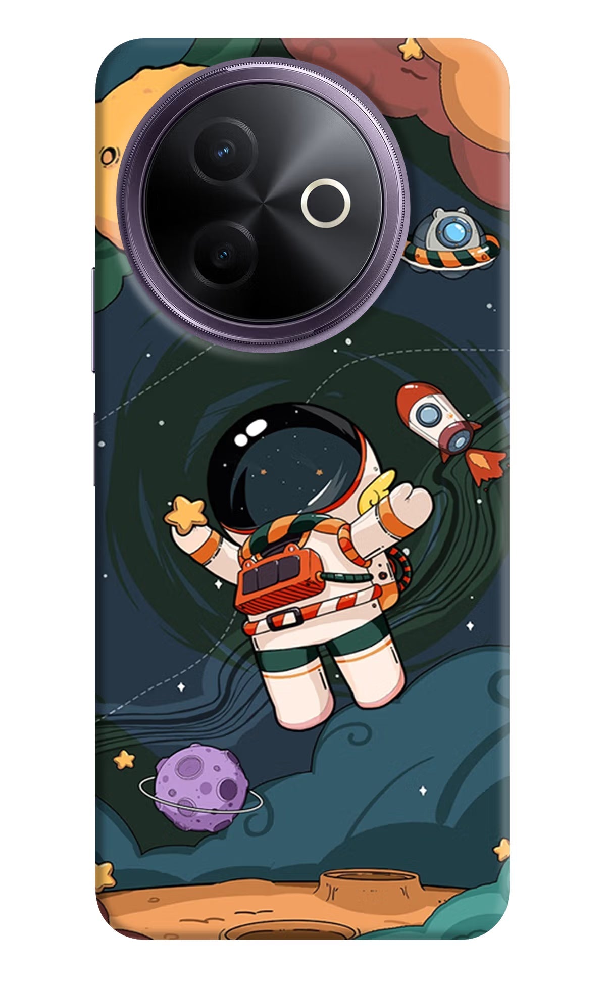 Cartoon Astronaut Vivo Y39 5G Back Cover