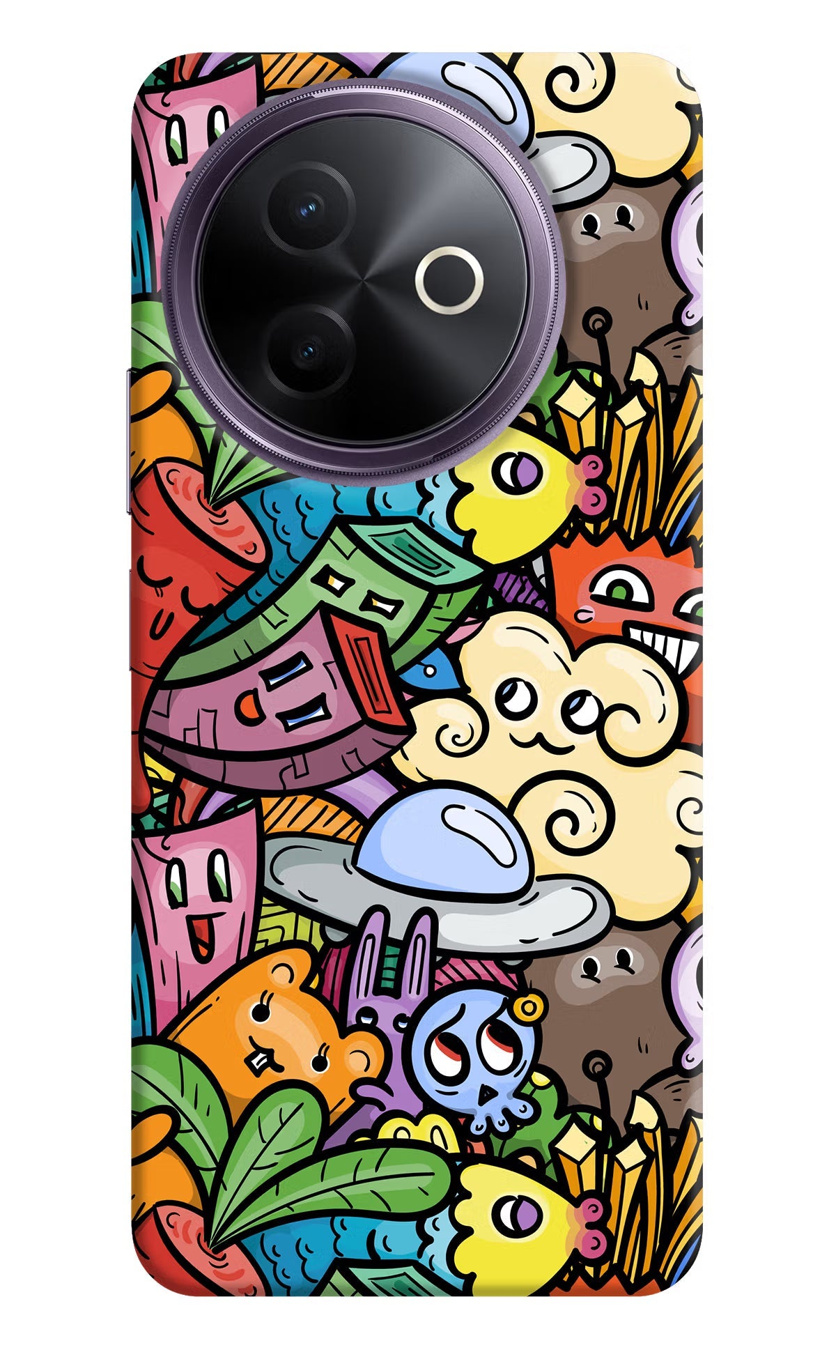 Veggie Doodle Vivo Y39 5G Back Cover