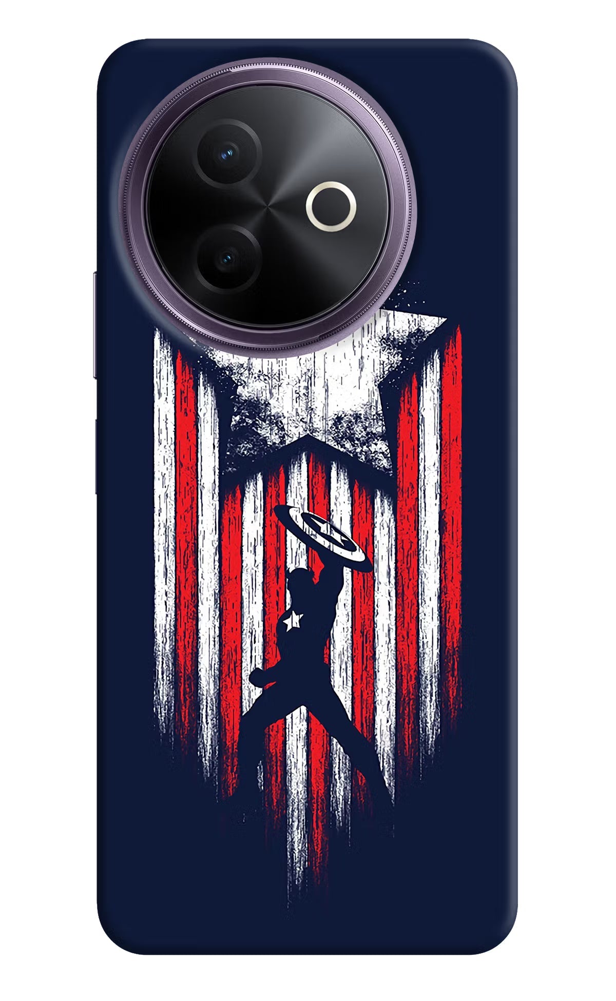 Captain America Marvel Art Vivo Y39 5G Back Cover