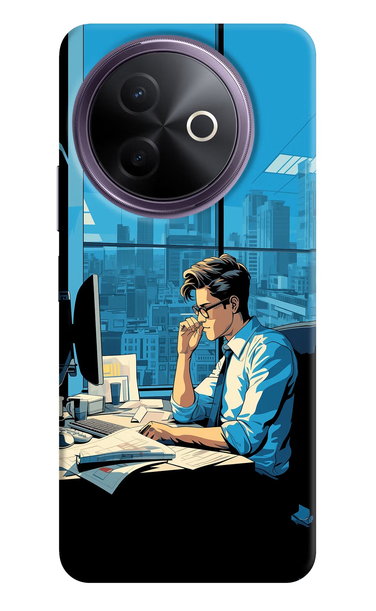 Focused Hustler (AI Generated) Vivo Y39 5G Back Cover