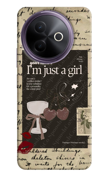 I am just a girl Vivo Y39 5G Back Cover