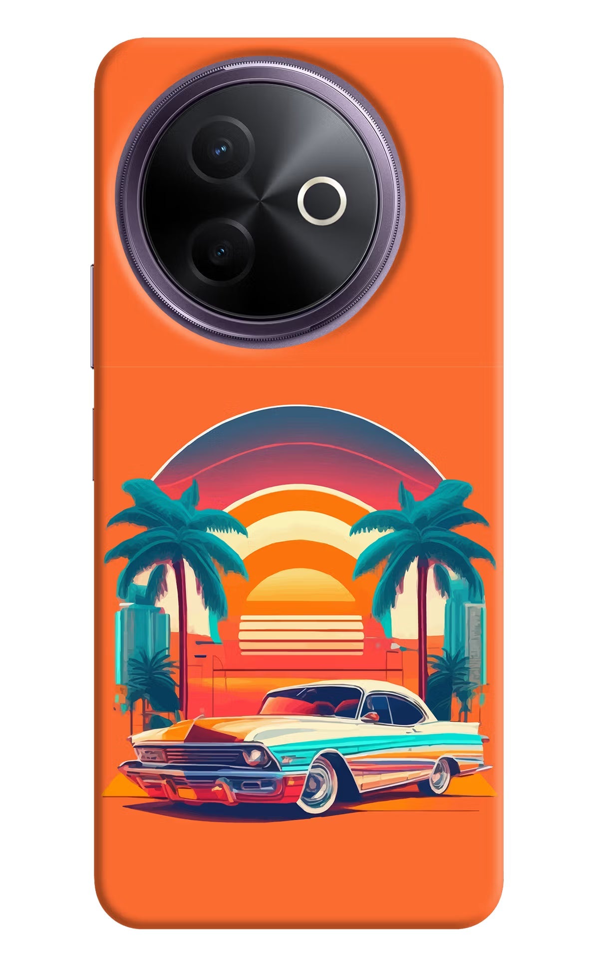 Palm Drive 80s Vivo Y39 5G Back Cover