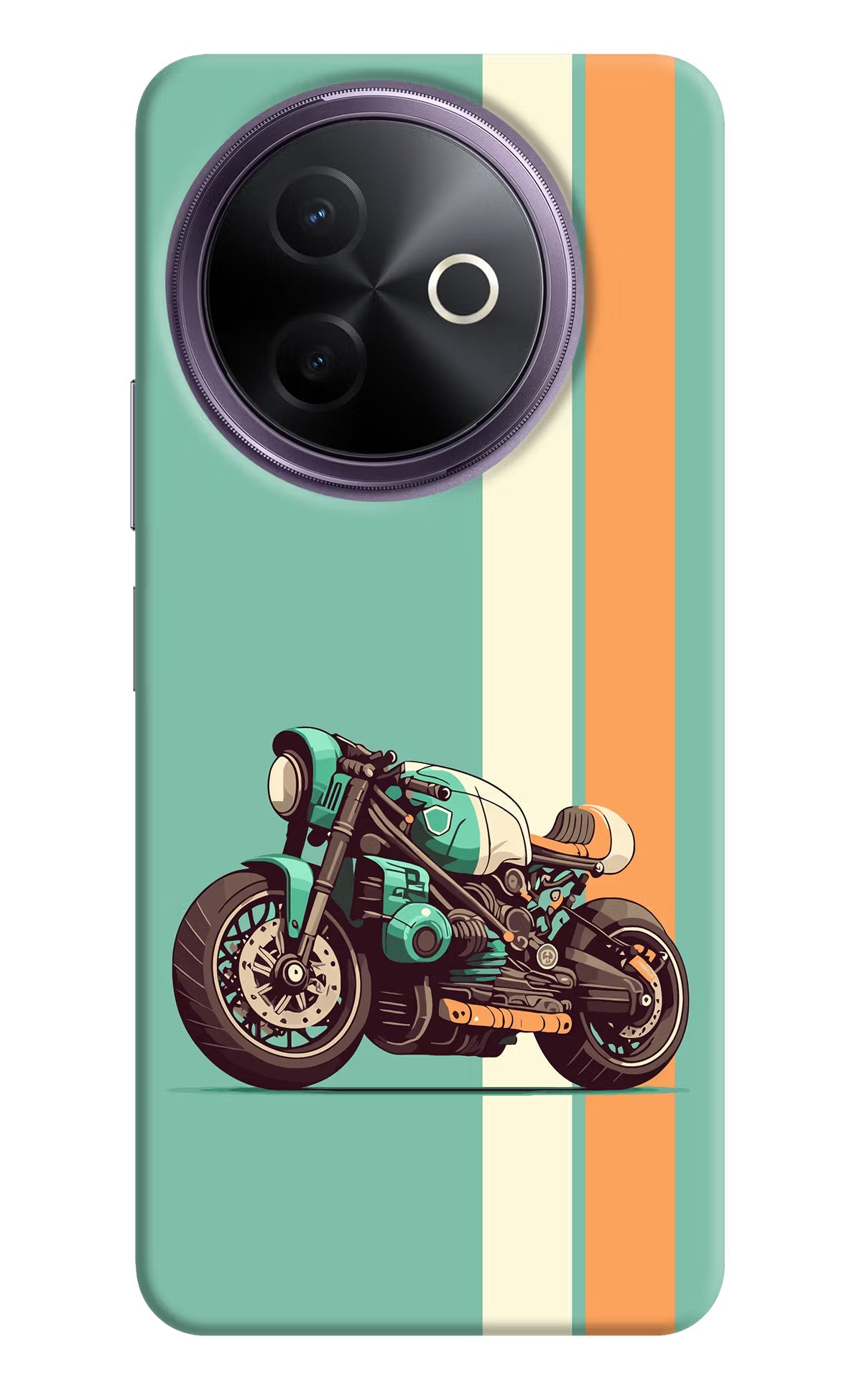 Striped Moto Drift Vivo Y39 5G Back Cover