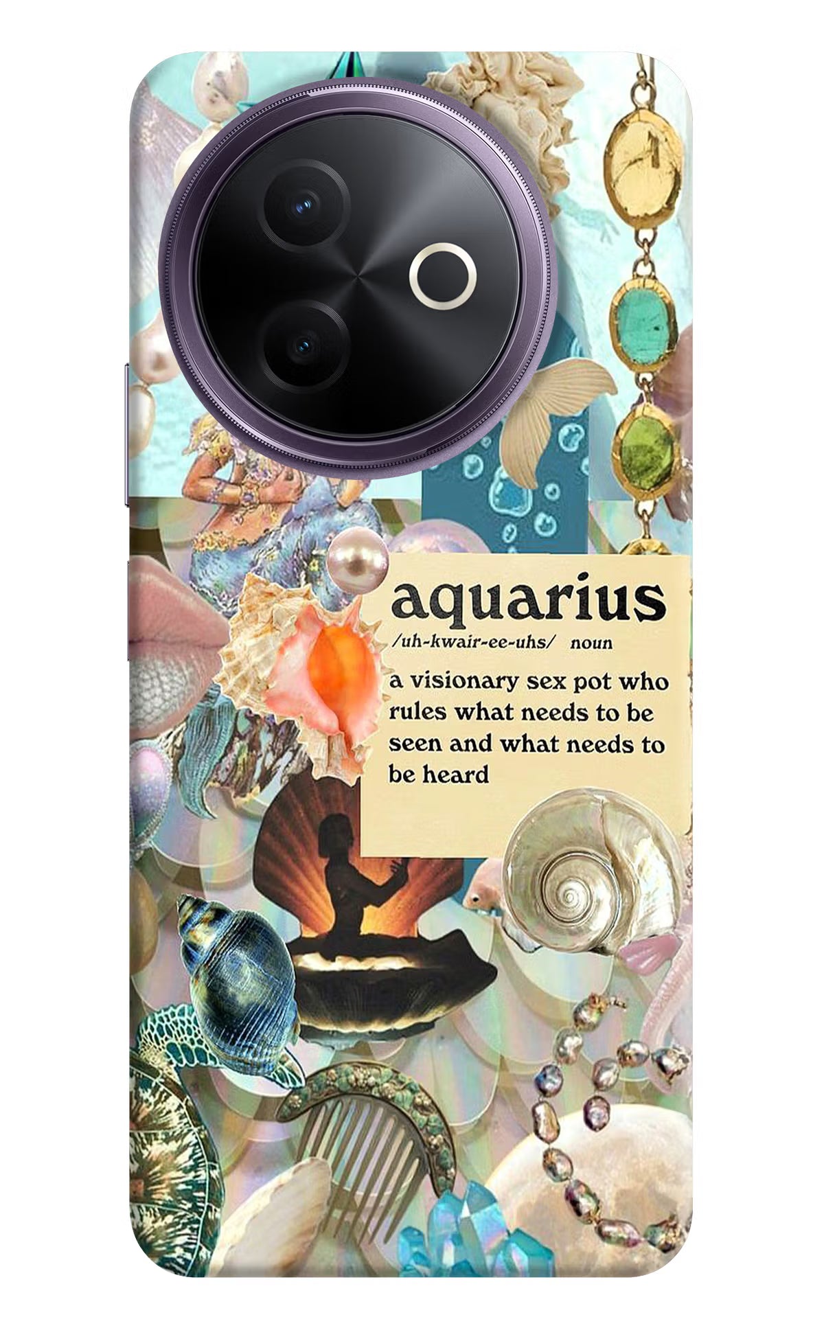 Aquarius Zodiac Vivo Y39 5G Back Cover