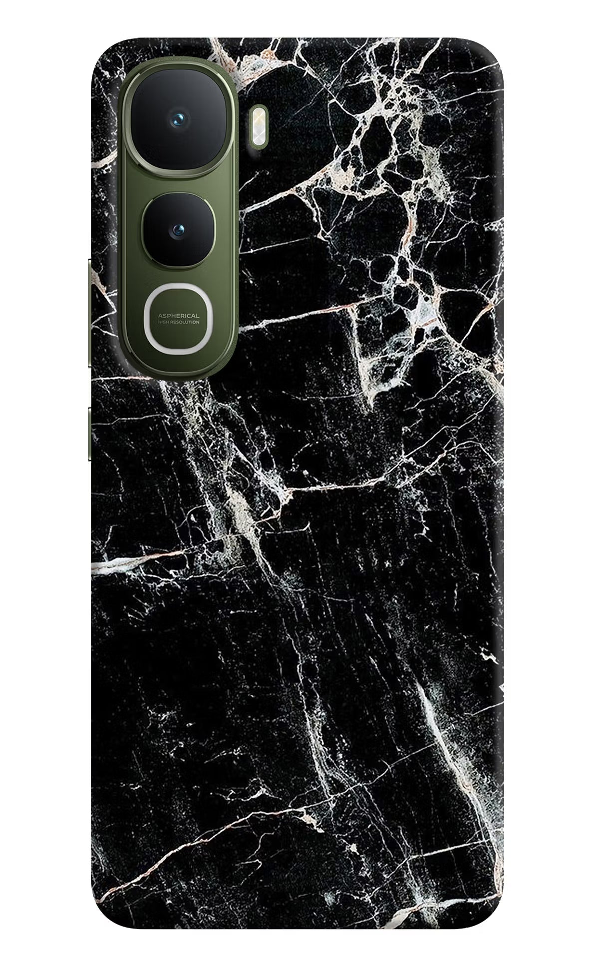 Black Marble Texture Vivo Y400 5G Back Cover