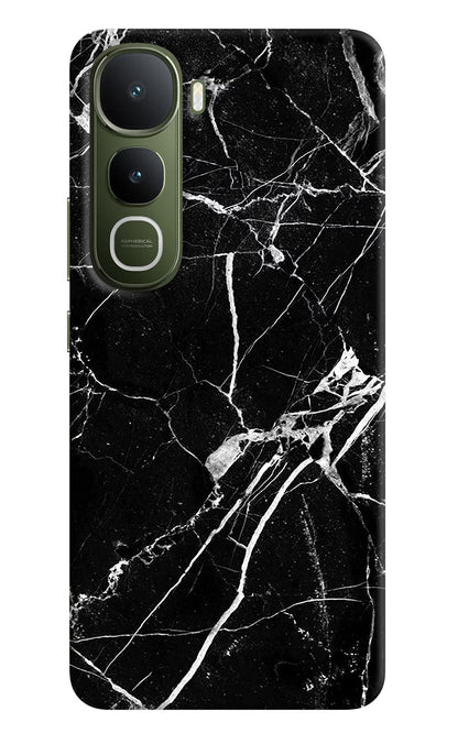 Black Marble Pattern Vivo Y400 5G Back Cover