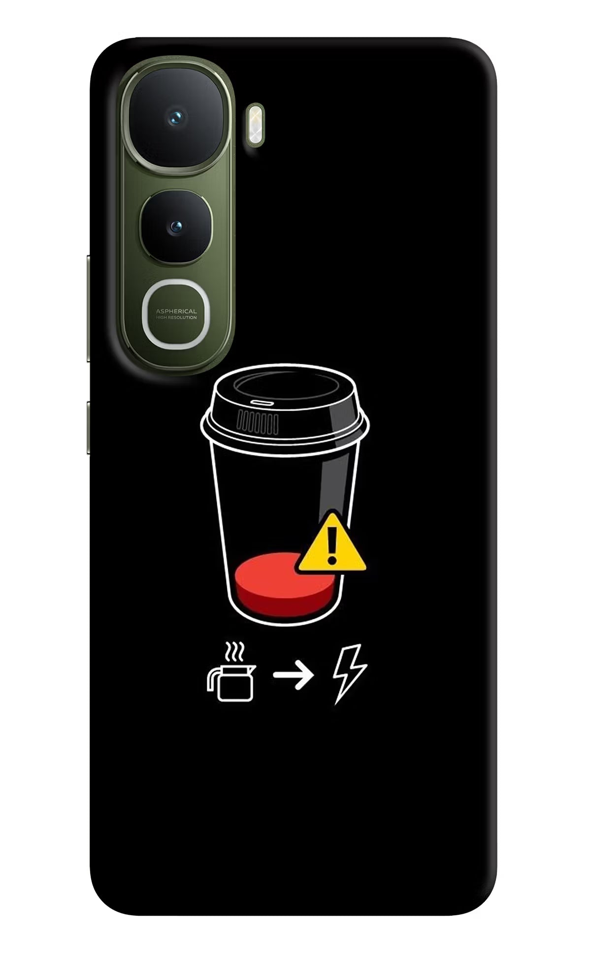 Coffee Vivo Y400 5G Back Cover