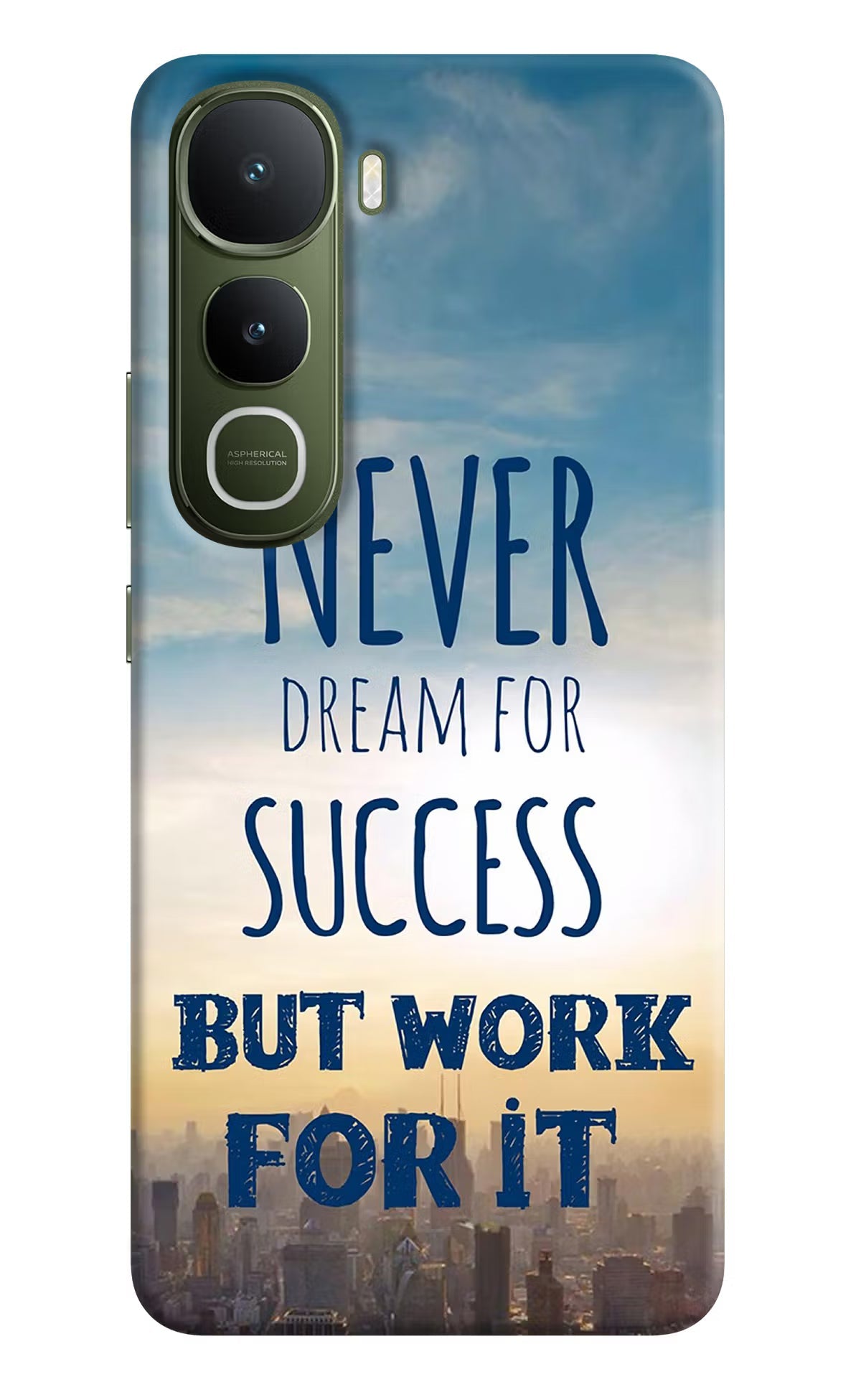 Never Dream For Success But Work For It Vivo Y400 5G Back Cover