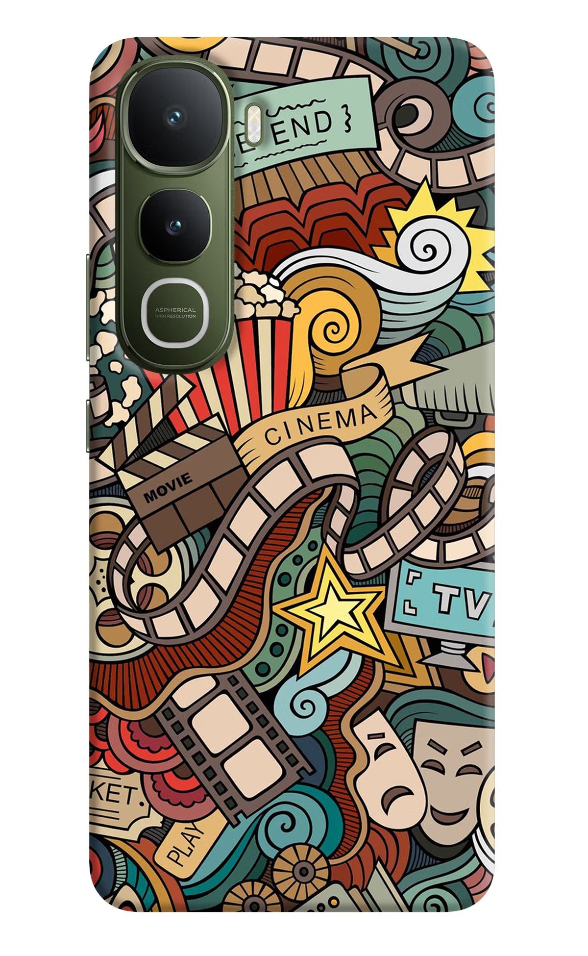 Cinema Abstract Vivo Y400 5G Back Cover
