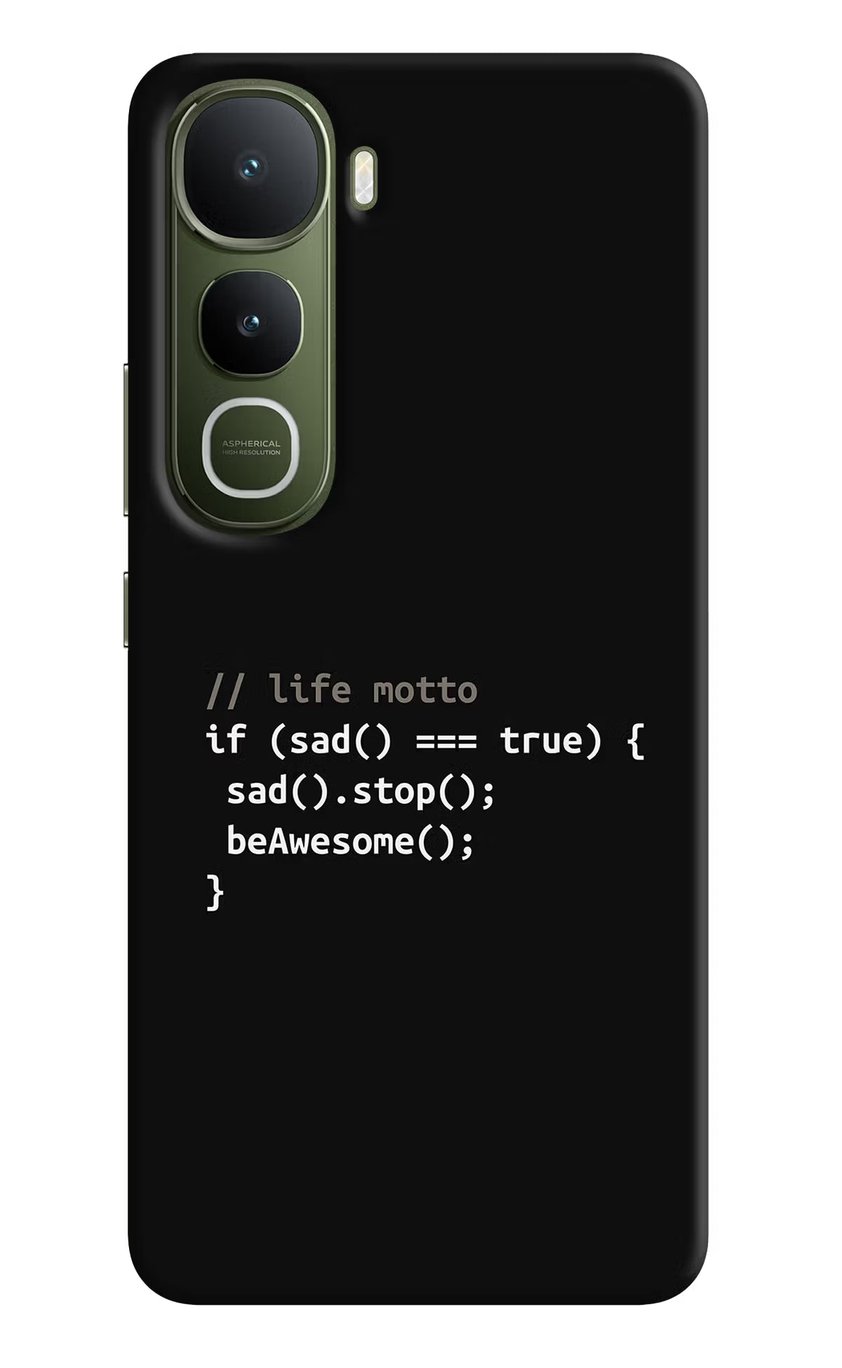 Life Motto Code Vivo Y400 5G Back Cover