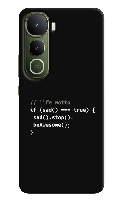 Life Motto Code Vivo Y400 5G Back Cover