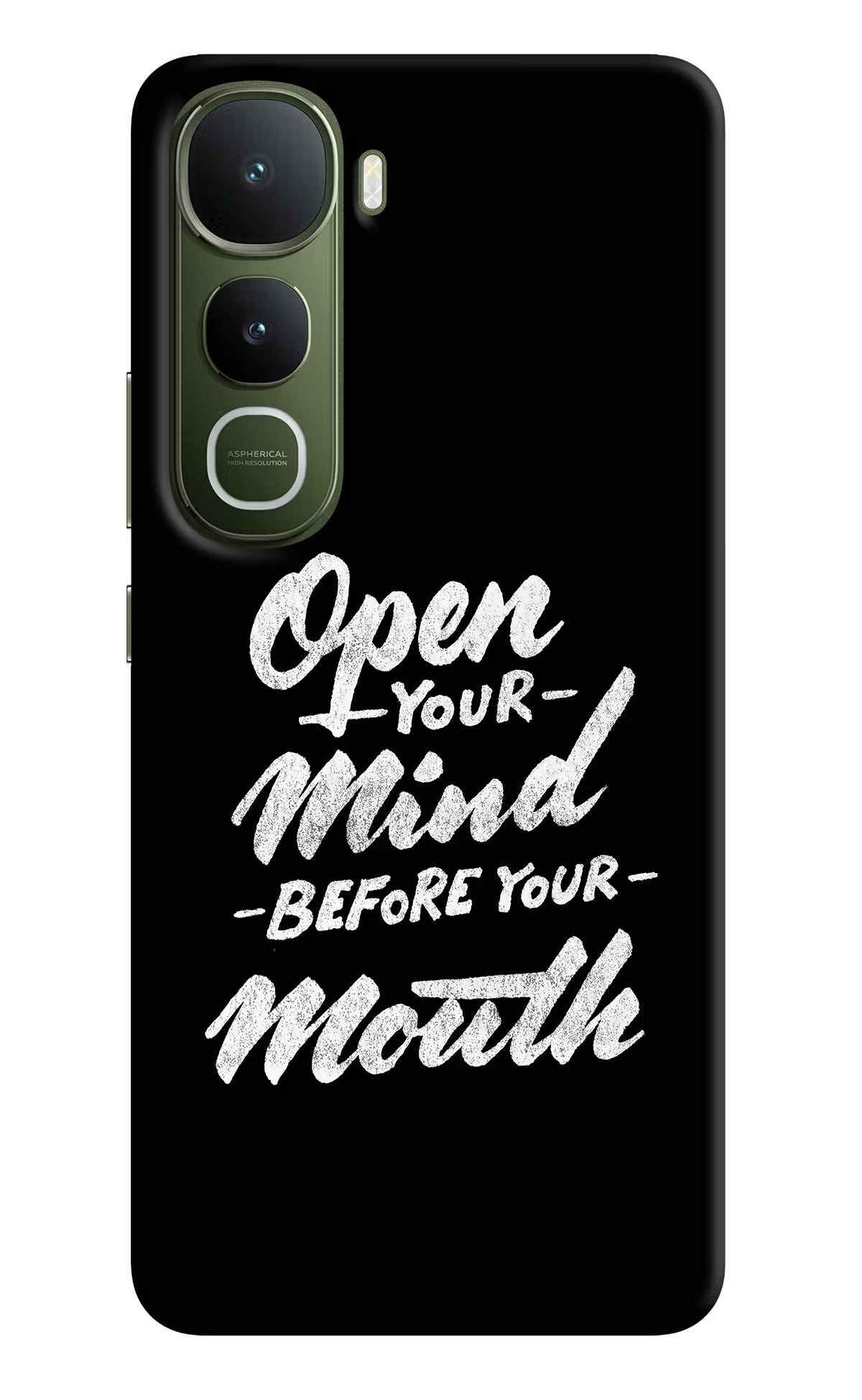 Open Your Mind Before Your Mouth Vivo Y400 5G Back Cover