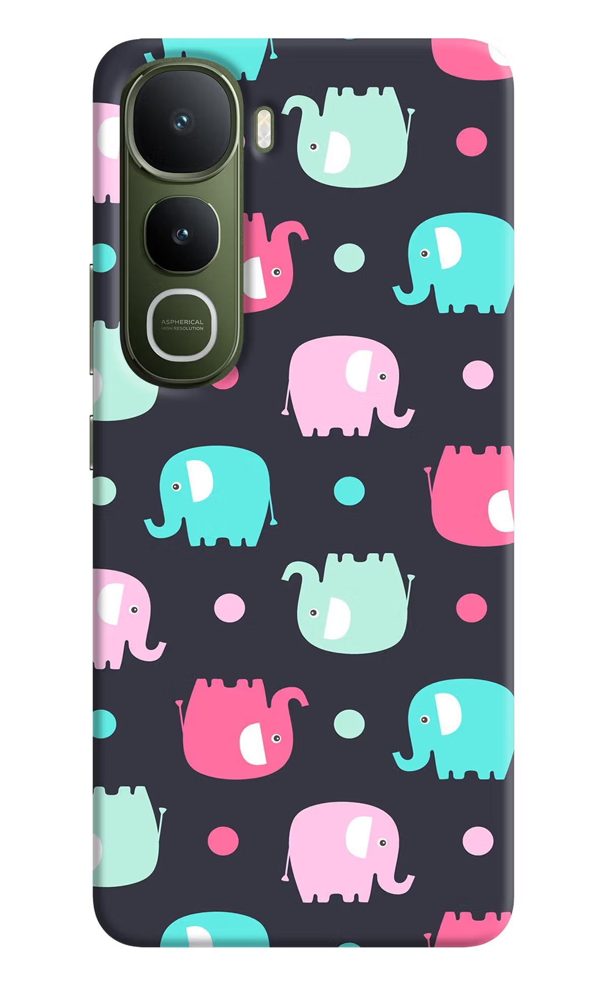 Elephants Vivo Y400 5G Back Cover