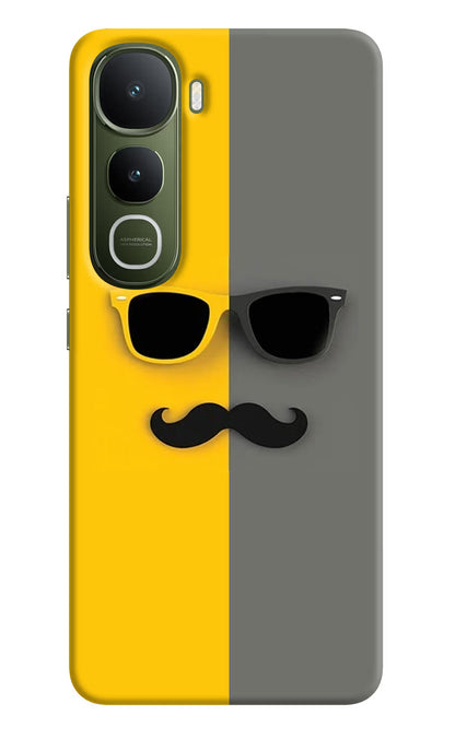 Sunglasses with Mustache Vivo Y400 5G Back Cover
