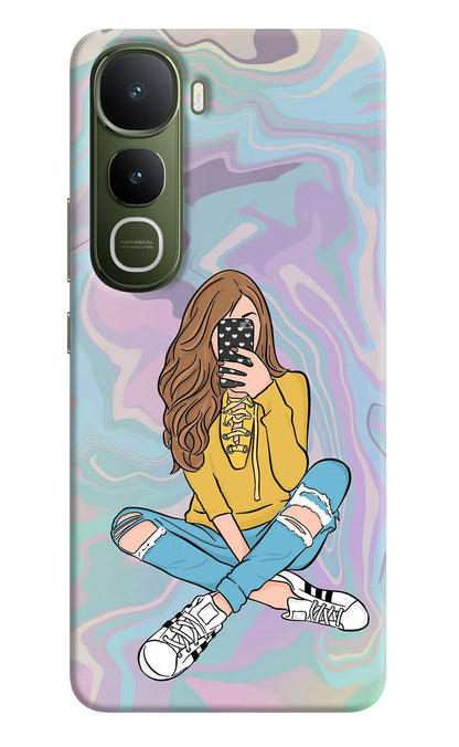 Selfie Girl Vivo Y400 5G Back Cover