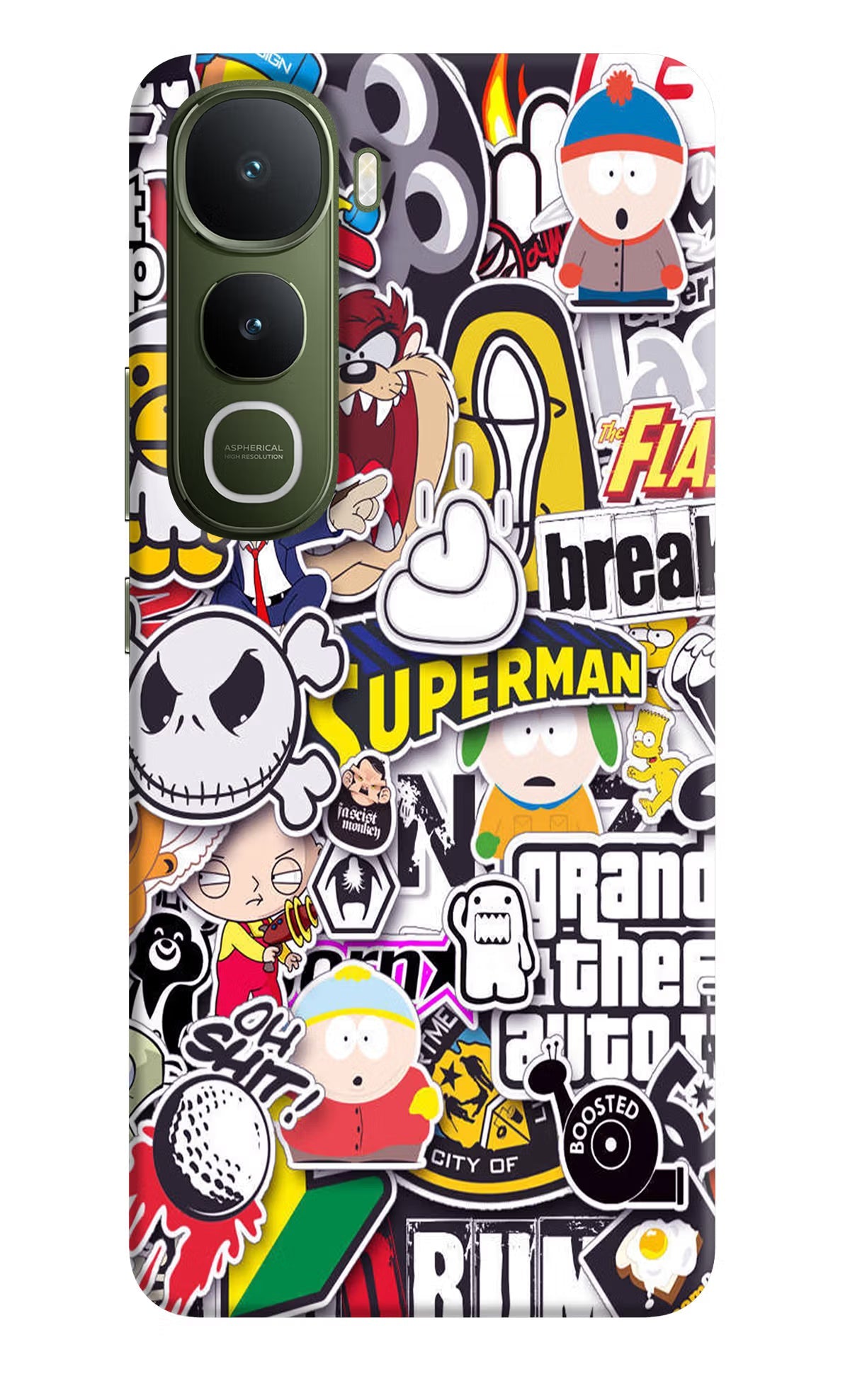Sticker Bomb Vivo Y400 5G Back Cover