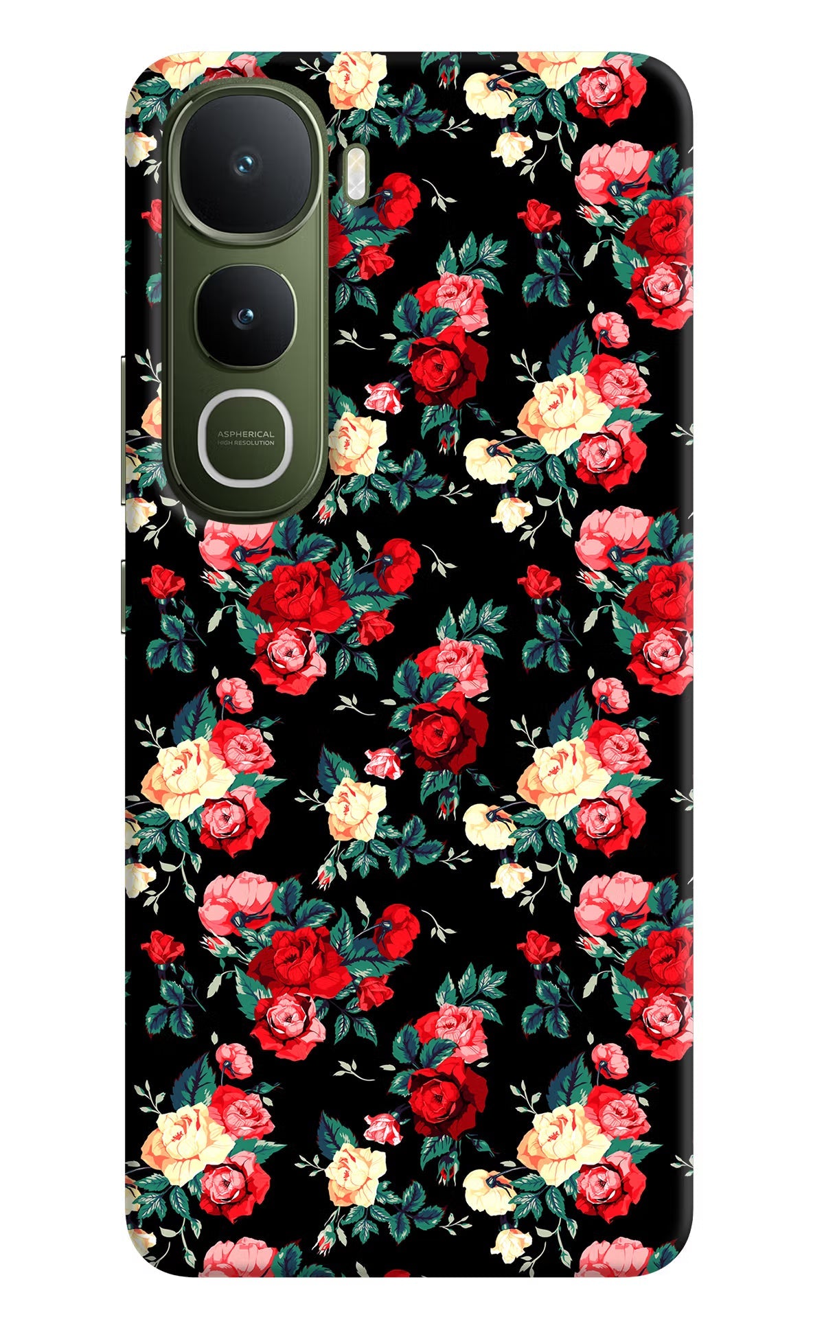 Rose Pattern Vivo Y400 5G Back Cover