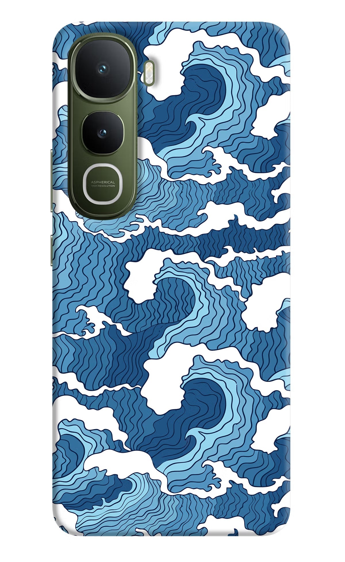 Blue Waves Vivo Y400 5G Back Cover