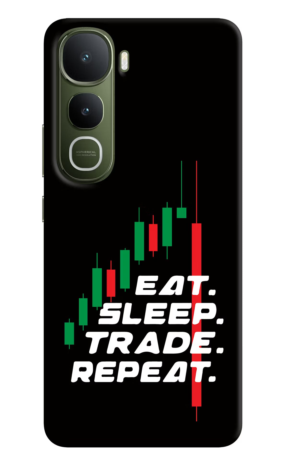 Eat Sleep Trade Repeat Vivo Y400 5G Back Cover