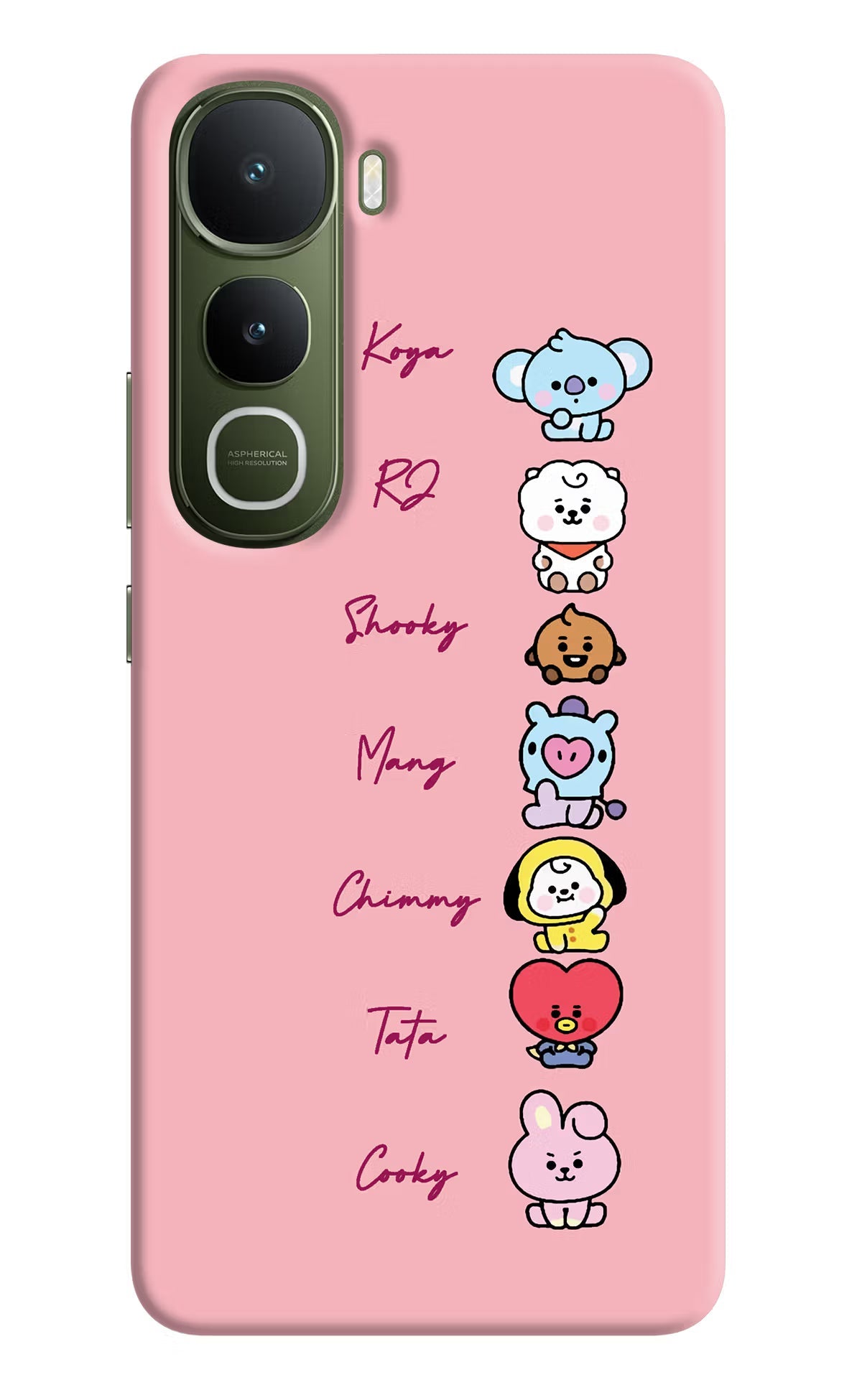 BTS names Vivo Y400 5G Back Cover