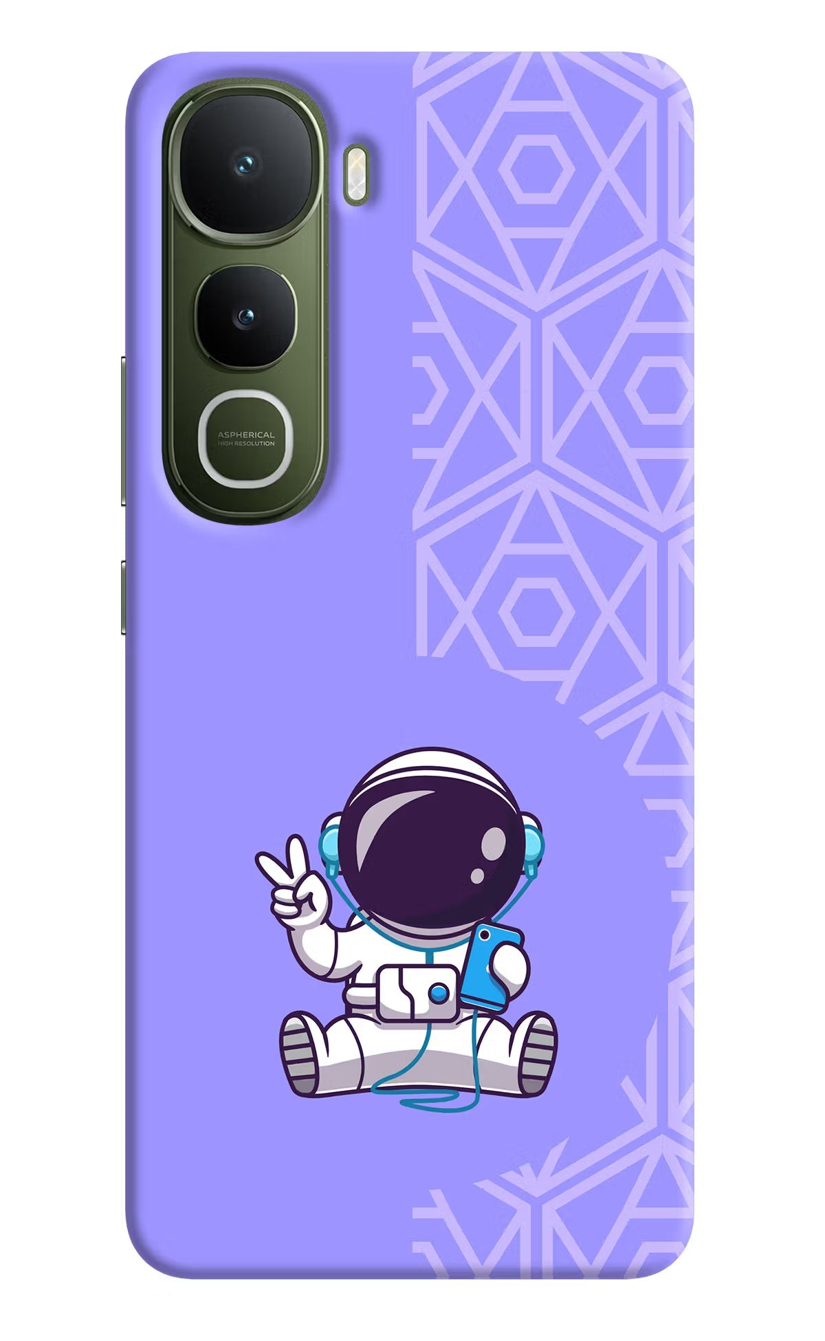 Cute Astronaut Chilling Vivo Y400 5G Back Cover