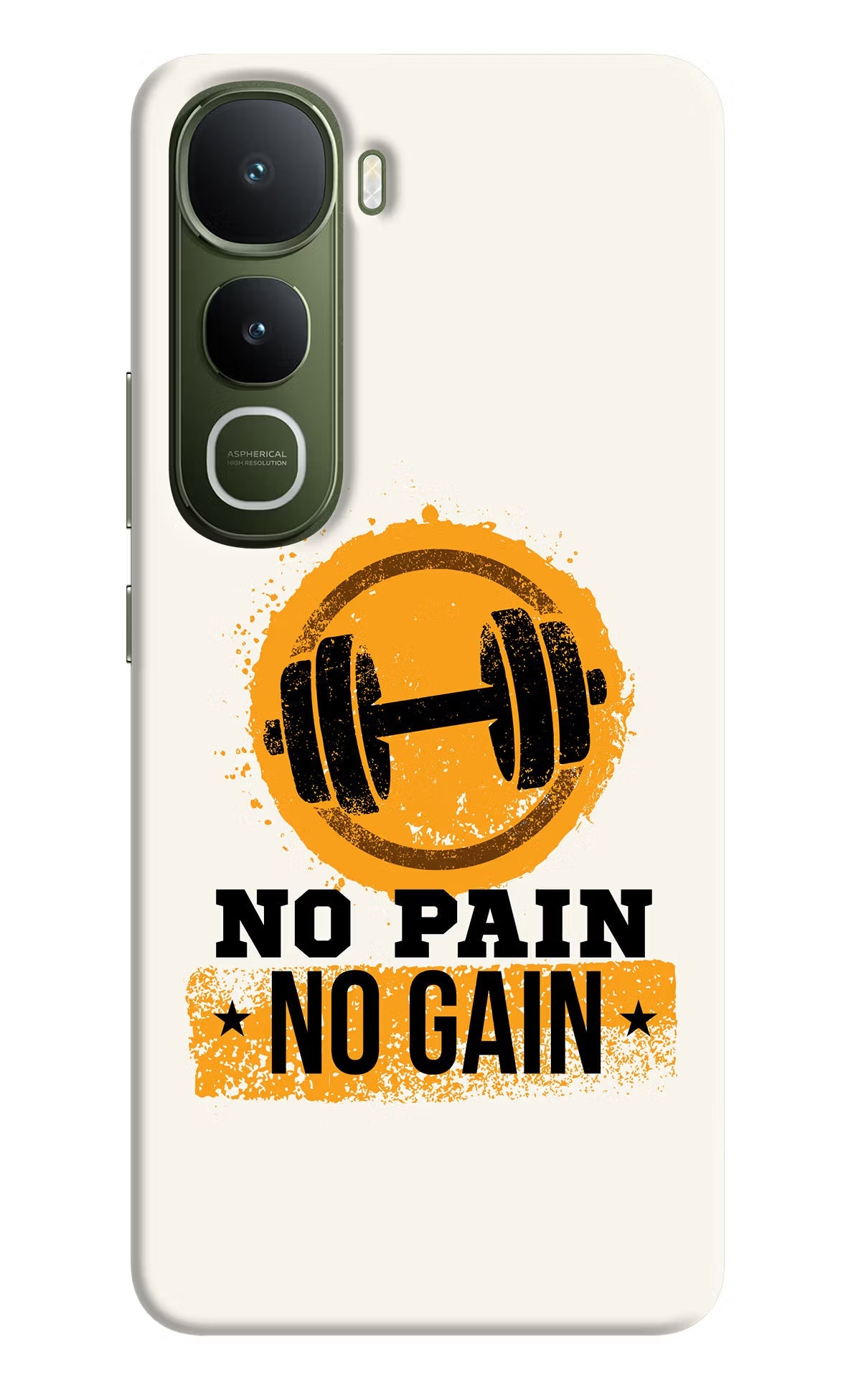 No Pain No Gain Vivo Y400 5G Back Cover
