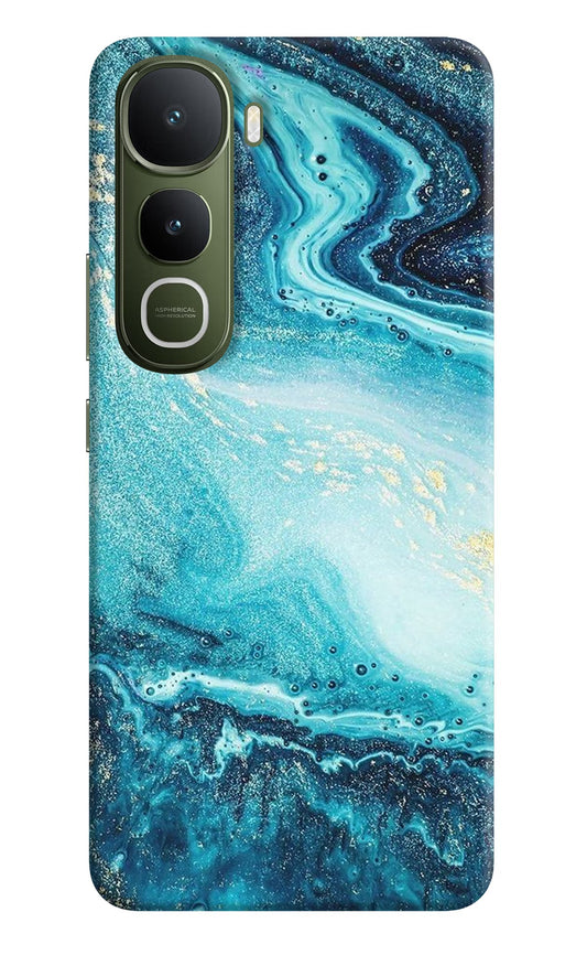 Blue Glitter Marble Vivo Y400 5G Back Cover