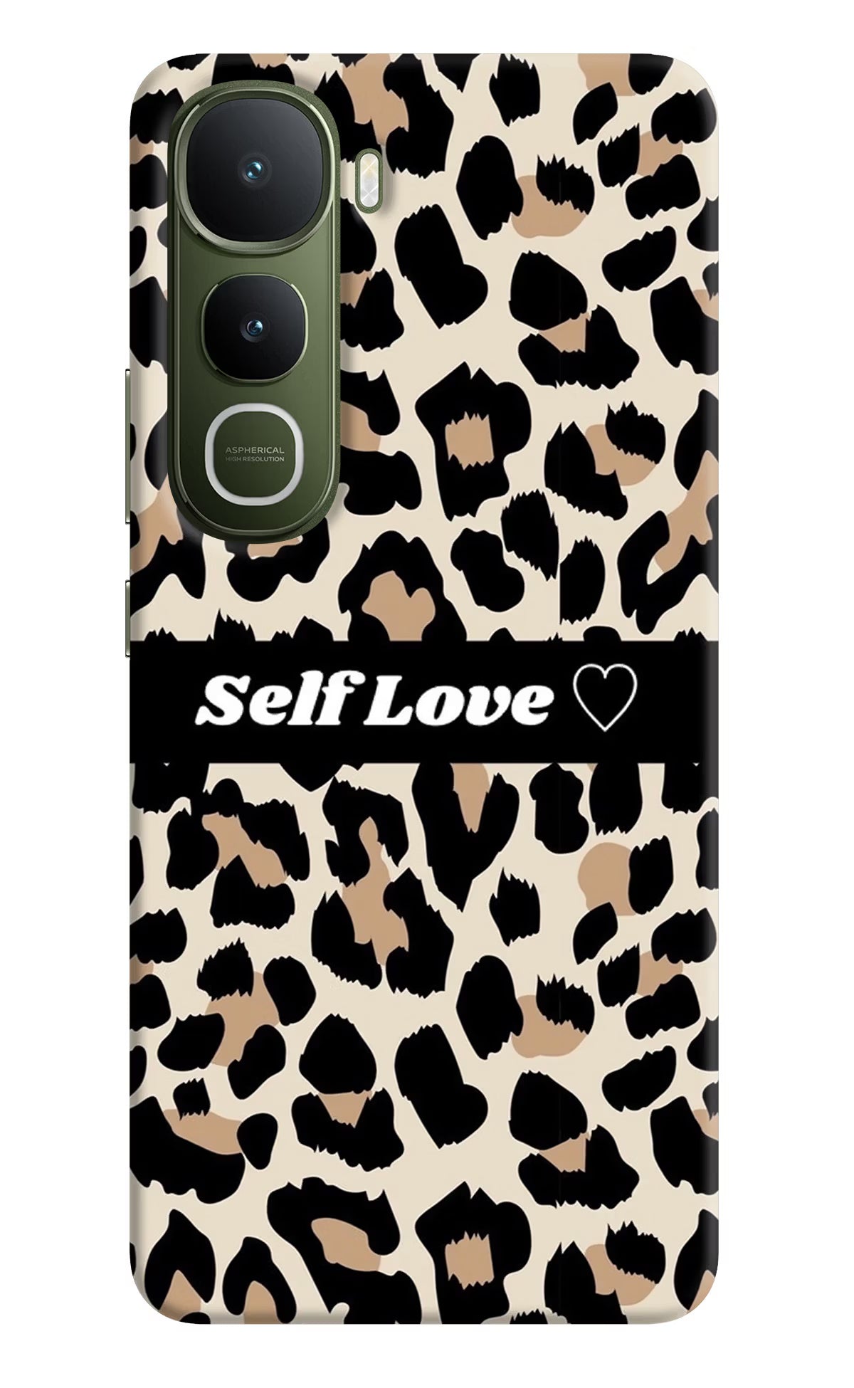 Leopard Print Self Love Vivo Y400 5G Back Cover
