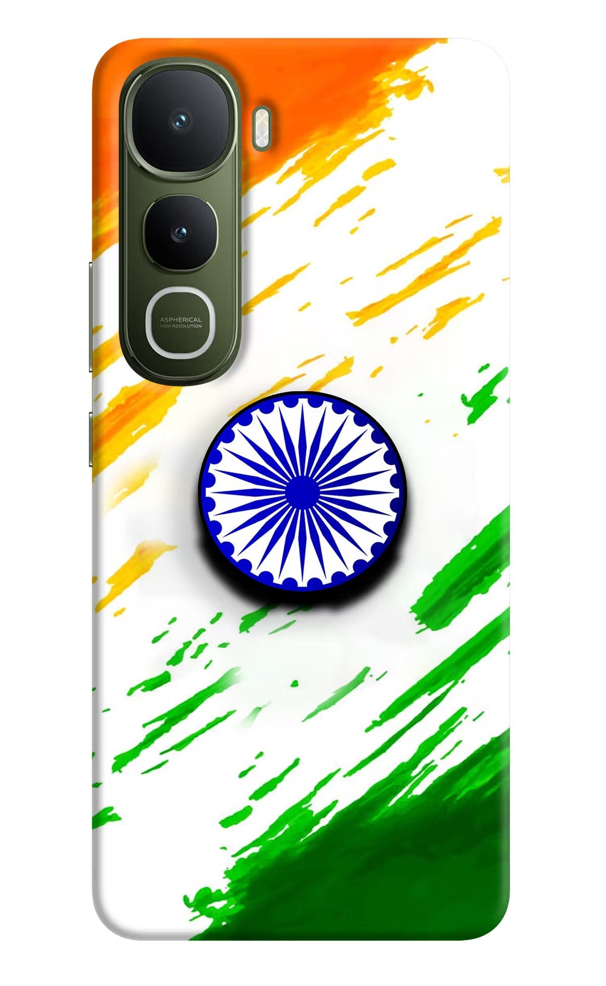 Indian Flag Ashoka Chakra Vivo Y400 5G Pop Case