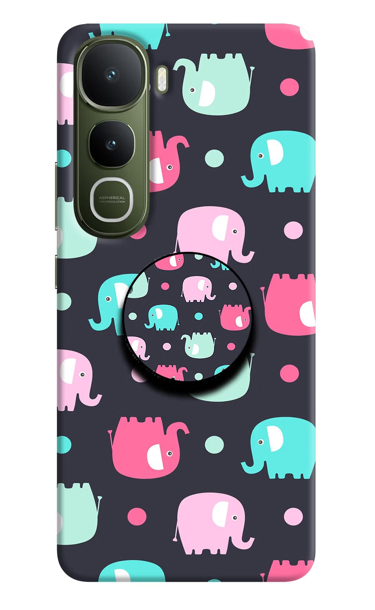 Baby Elephants Vivo Y400 5G Pop Case