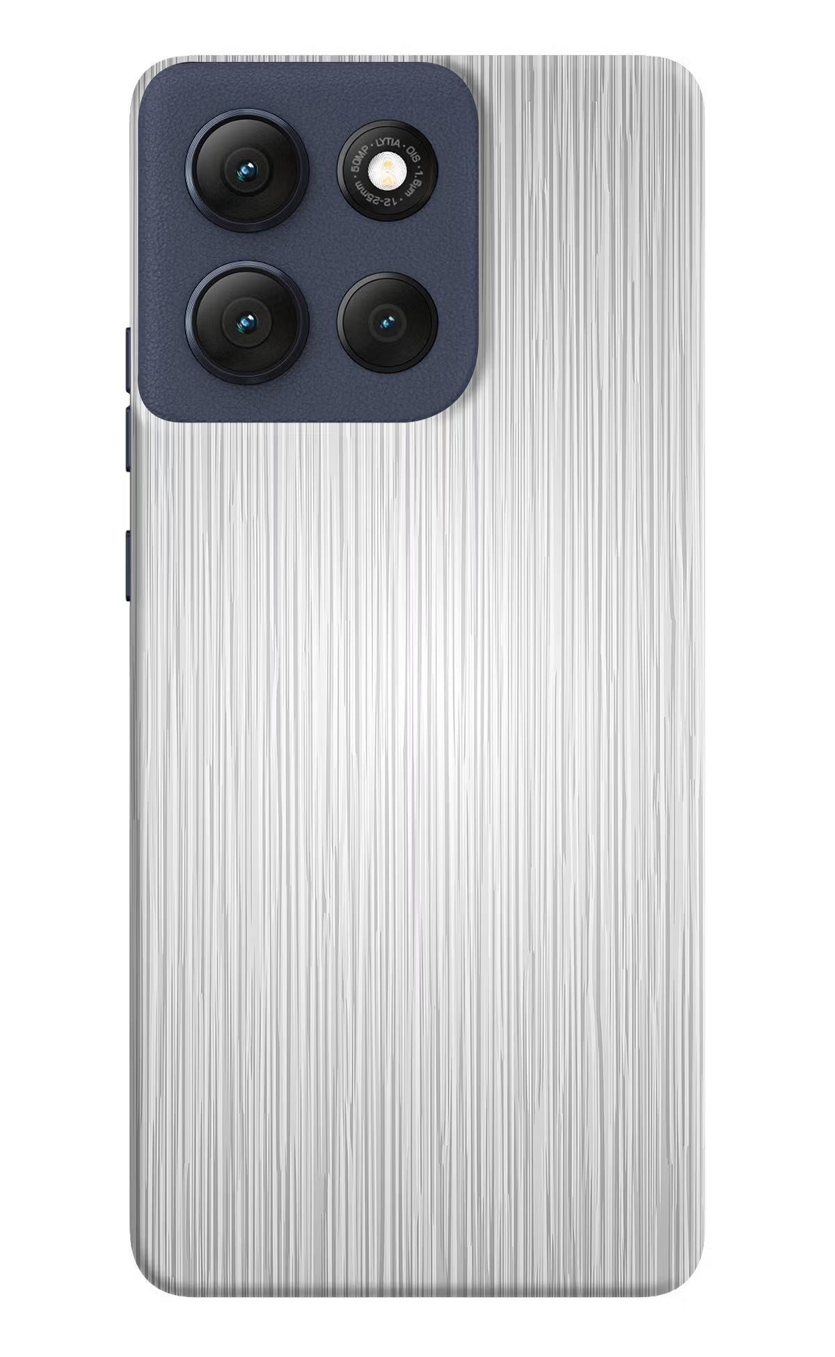 Wooden Grey Texture Moto G86 Power Back Cover
