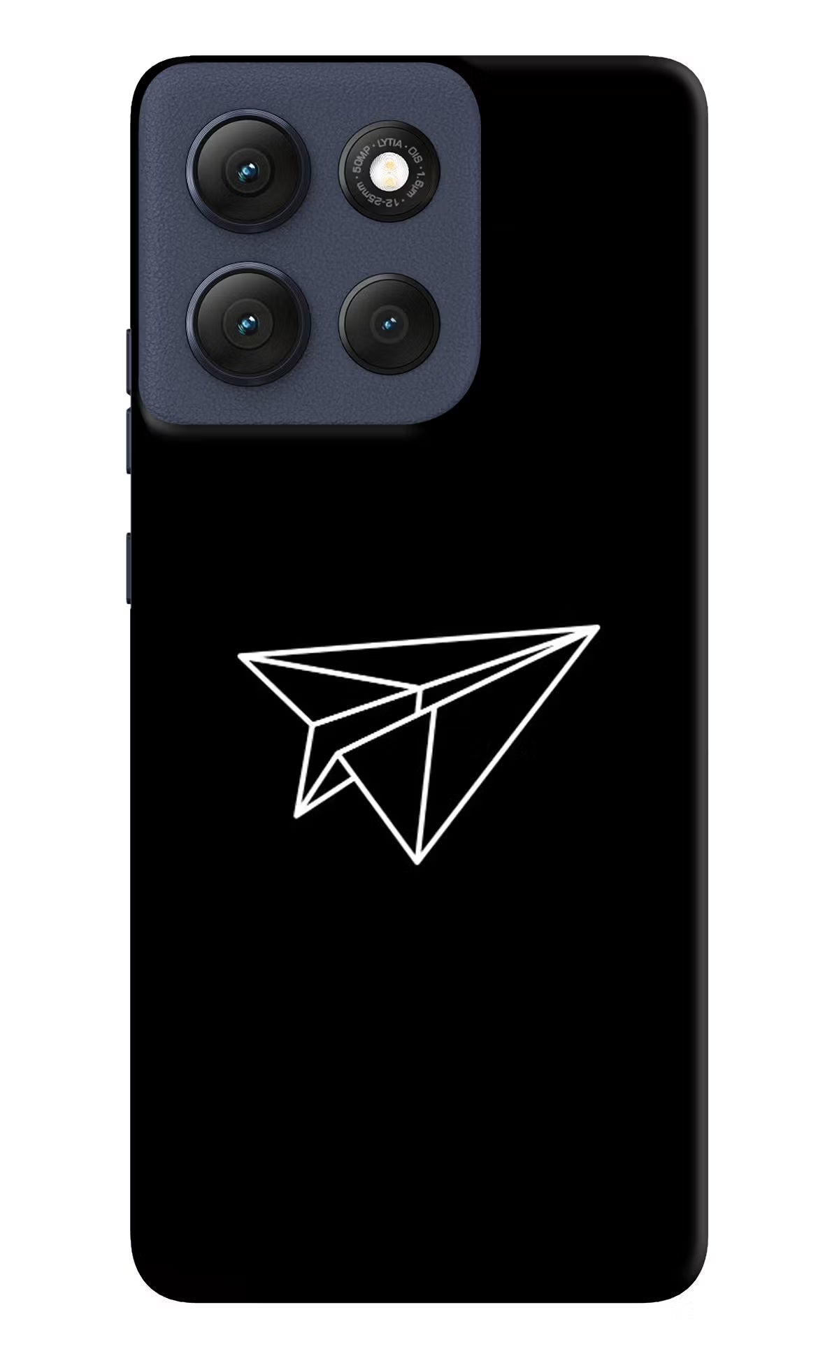 Paper Plane White Moto G86 Power Back Cover