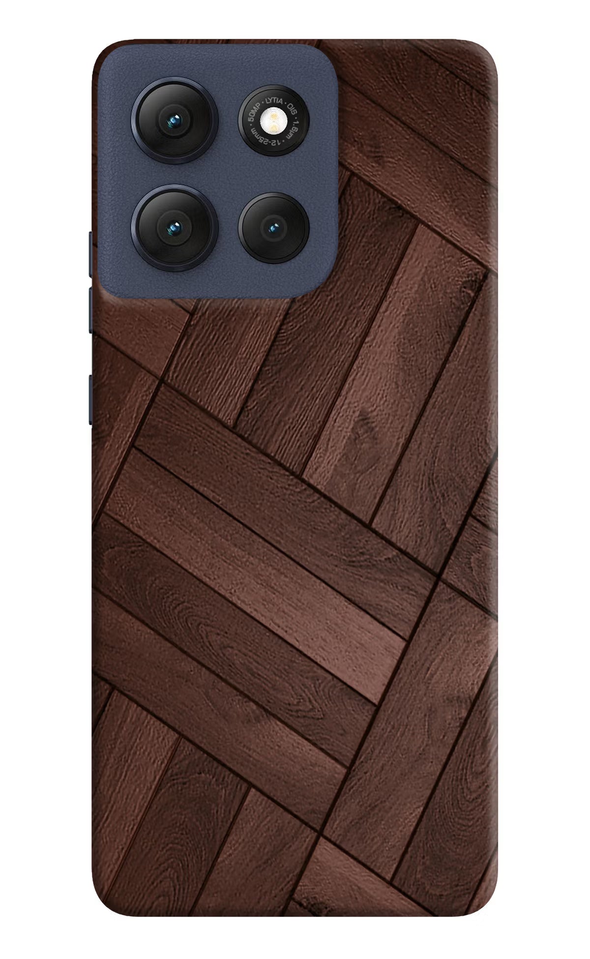 Wooden Texture Design Moto G86 Power Back Cover