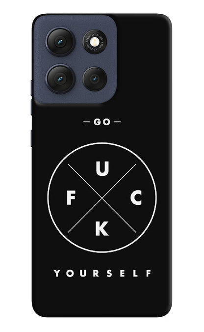 Go Fuck Yourself Moto G86 Power Back Cover