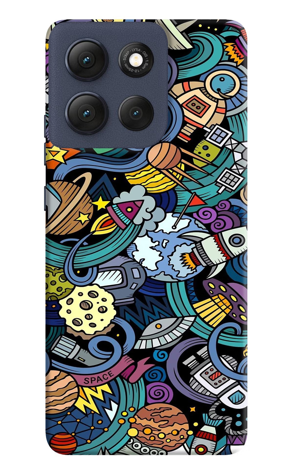 Space Abstract Moto G86 Power Back Cover