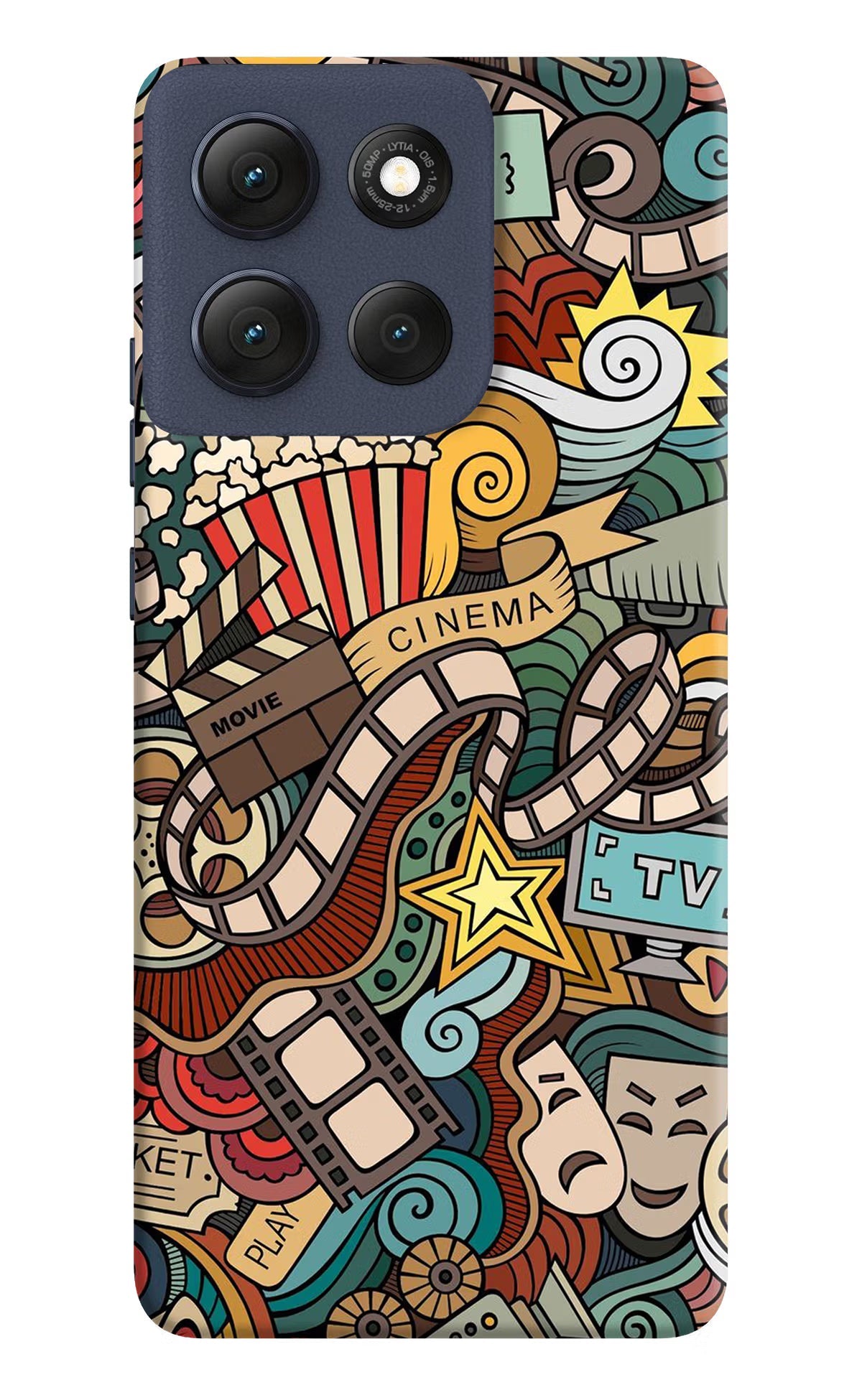 Cinema Abstract Moto G86 Power Back Cover