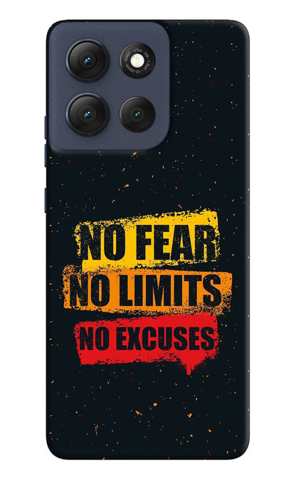No Fear No Limits No Excuse Moto G86 Power Back Cover