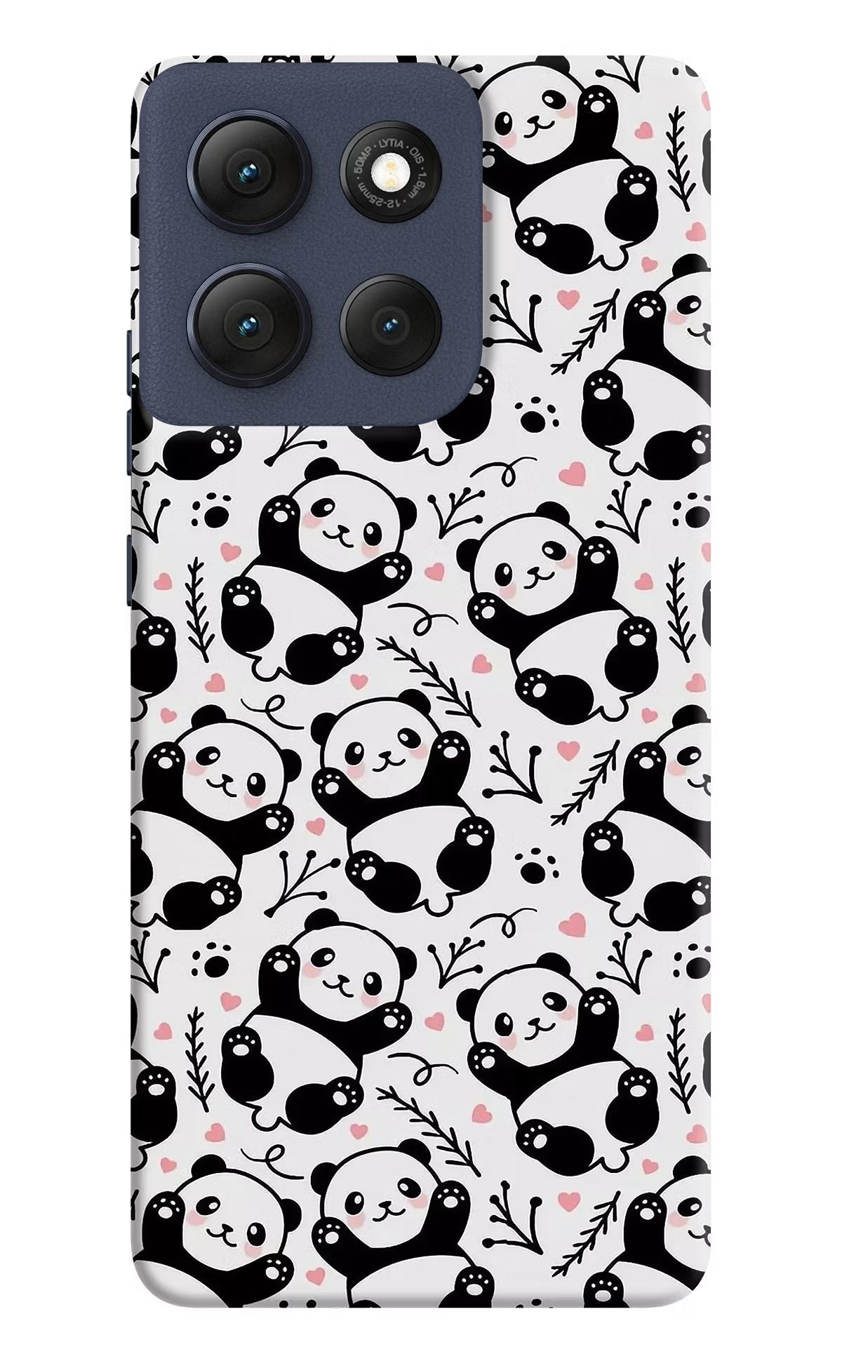 Cute Panda Moto G86 Power Back Cover