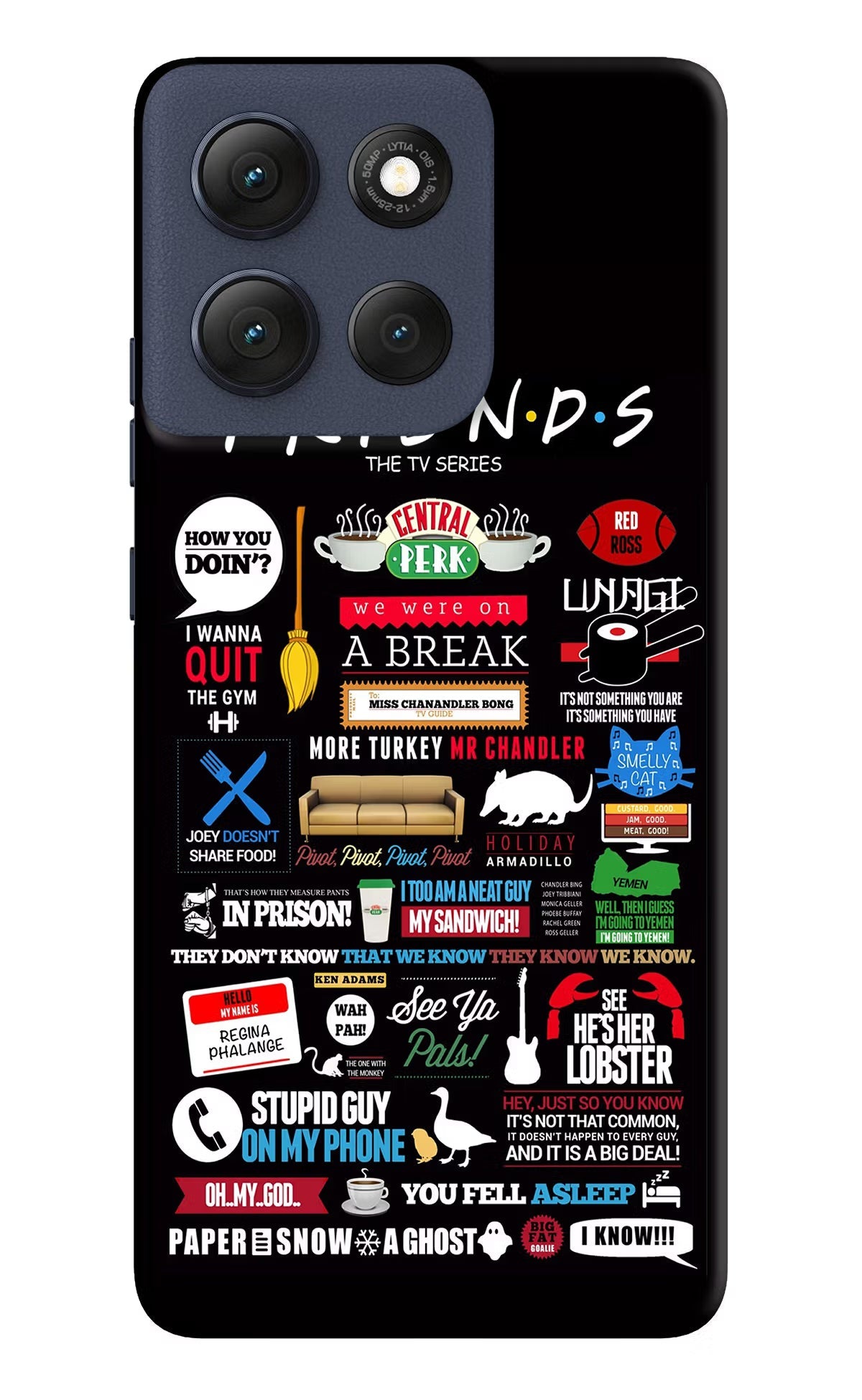 FRIENDS Moto G86 Power Back Cover