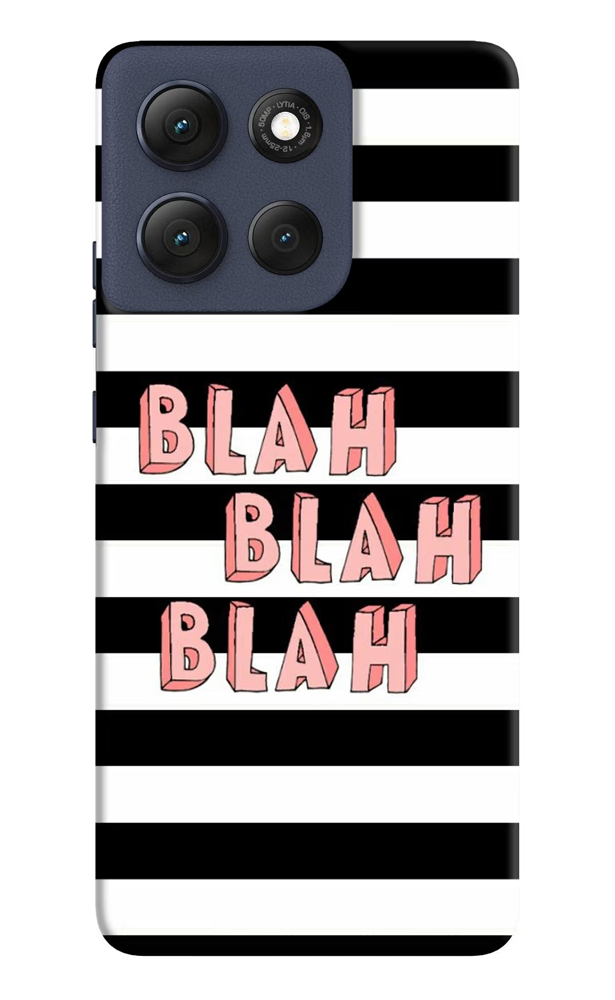 Blah Blah Blah Moto G86 Power Back Cover