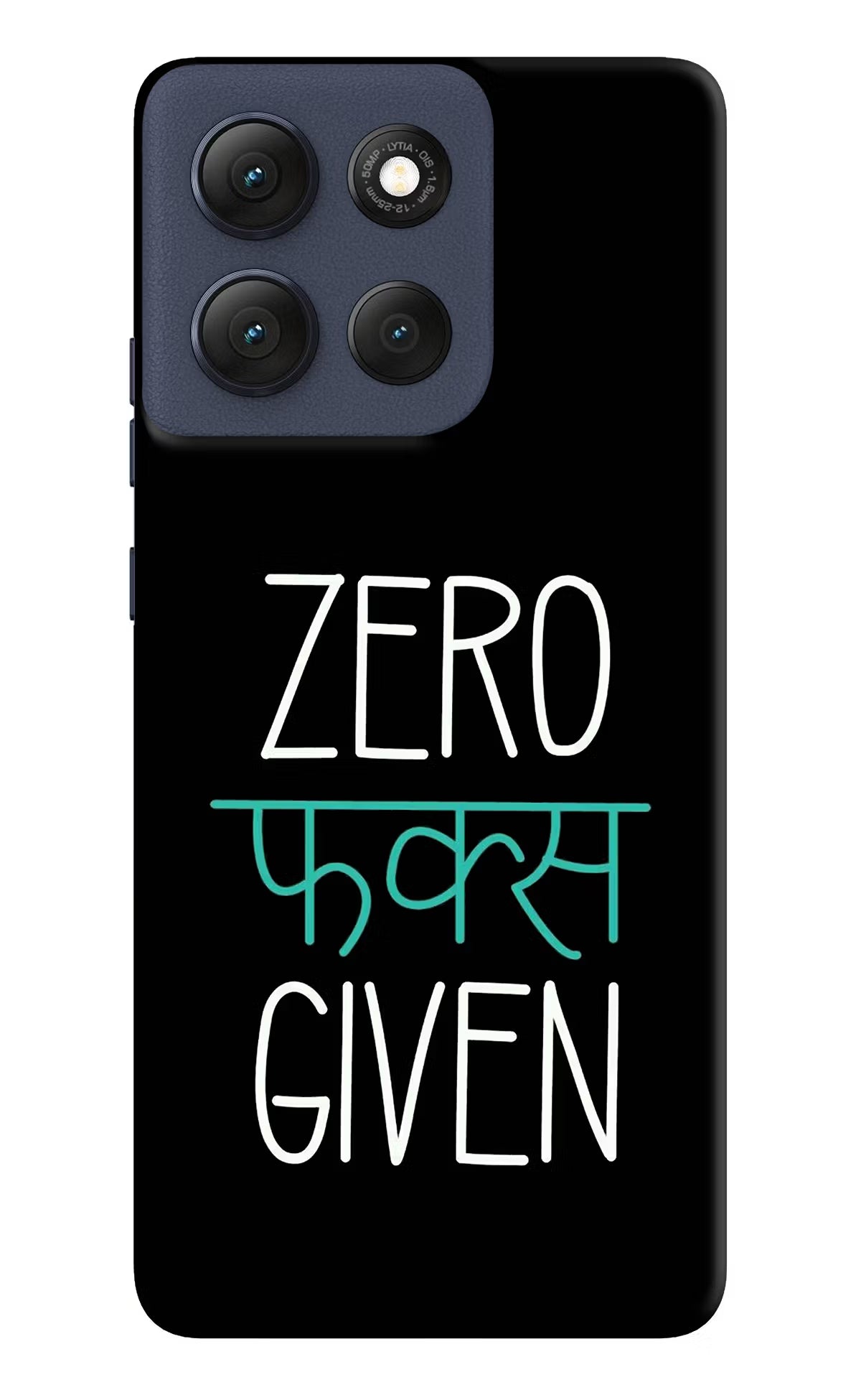 Zero Fucks Given Moto G86 Power Back Cover