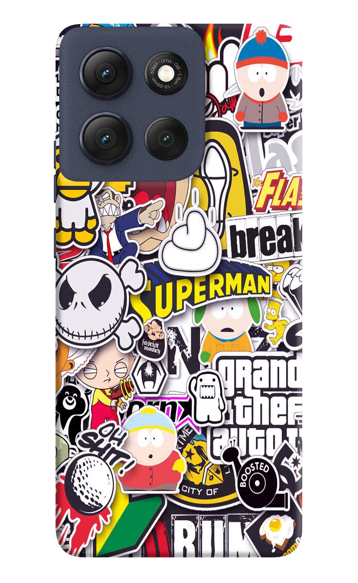 Sticker Bomb Moto G86 Power Back Cover