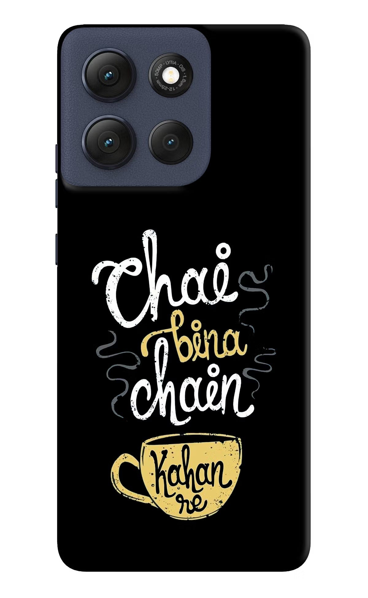 Chai Bina Chain Kaha Re Moto G86 Power Back Cover