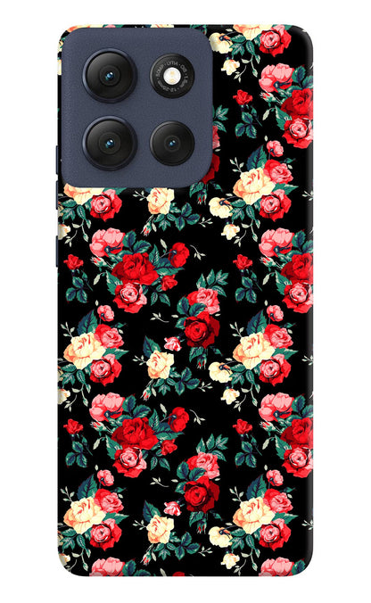 Rose Pattern Moto G86 Power Back Cover