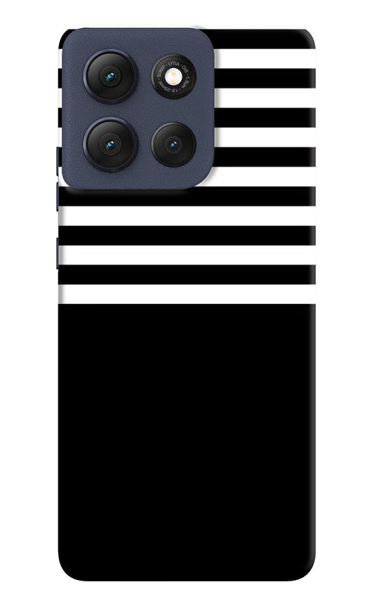 Black and White Print Moto G86 Power Back Cover