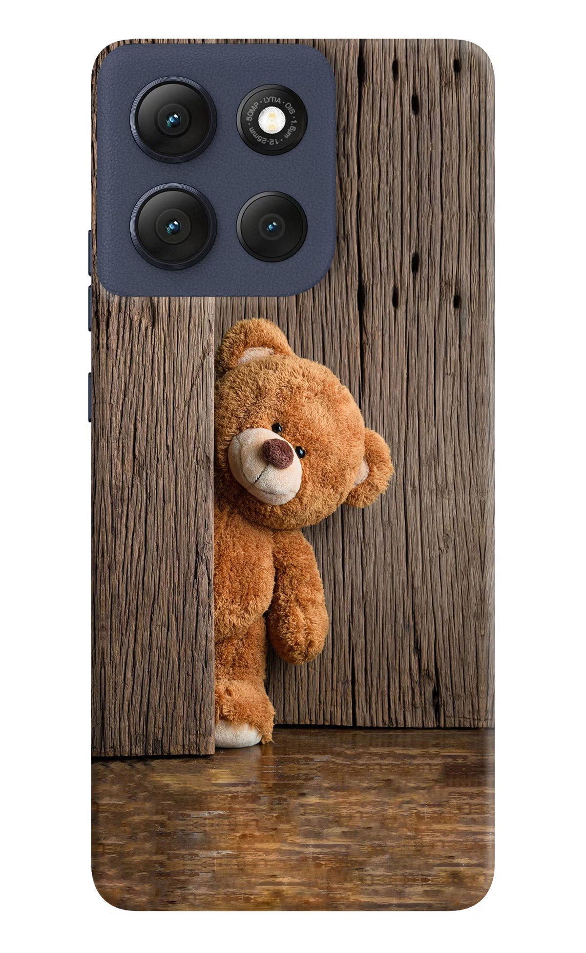 Teddy Wooden Moto G86 Power Back Cover